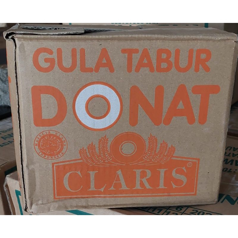 

Gula Tabur Donat Claris 16x250g dus / Gula Halus Donat Claris Oren dus