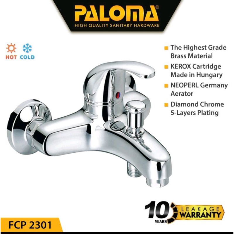PALOMA FCP 2301 KRAN MIXER BATHUB SHOWER KAMAR MANDI PANAS DINGIN