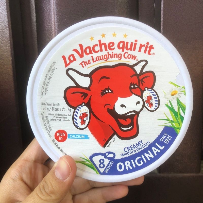 

The Laughing Cow Keju La Vache Qui Rit Creamy Cheese Bulat 8 Wedges 120gr