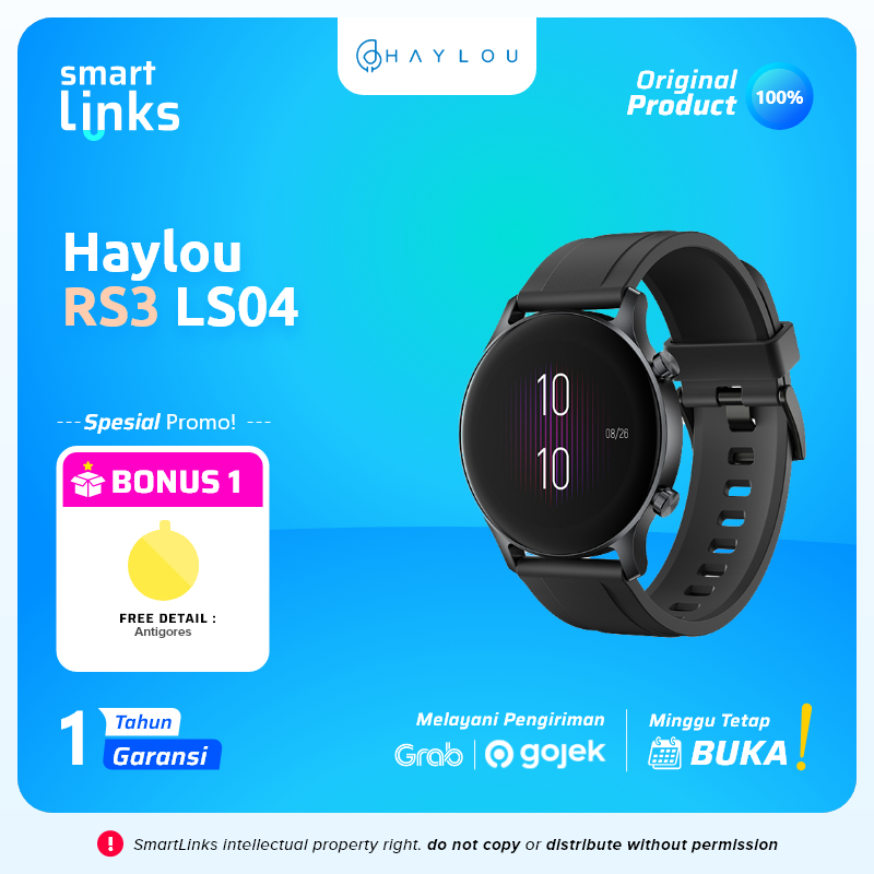 Haylou RS3 LS04 Smartwatch Amoled GPS SpO2 5 ATM