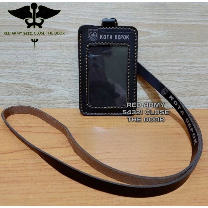 

ID Card Holder Tali Lanyard Name Tag Logo KOTA DEPOK