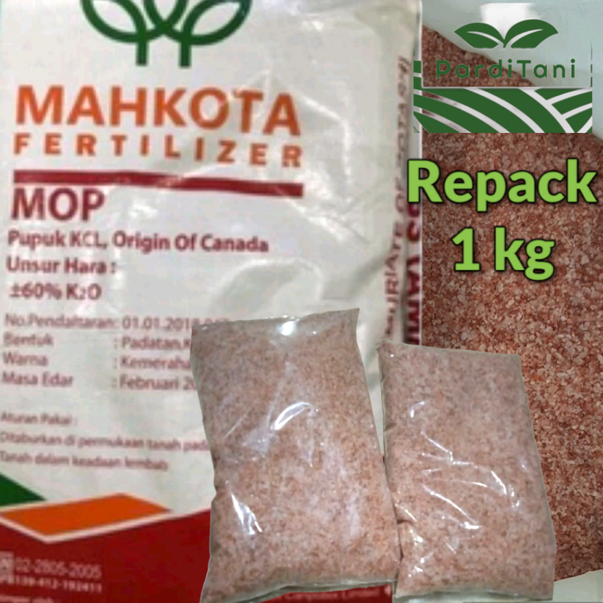 Pupuk KCL MAHKOTA Repack 1 KG
