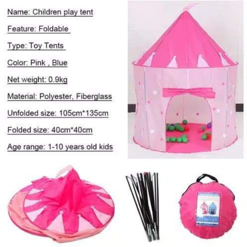 TENDA ANAK KERUCUT TENDA ANAK CASTEL TENDA MAINAN ANAK