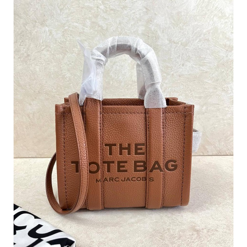 MJ The Leather Micro Tote Bag Bag Argan Oil