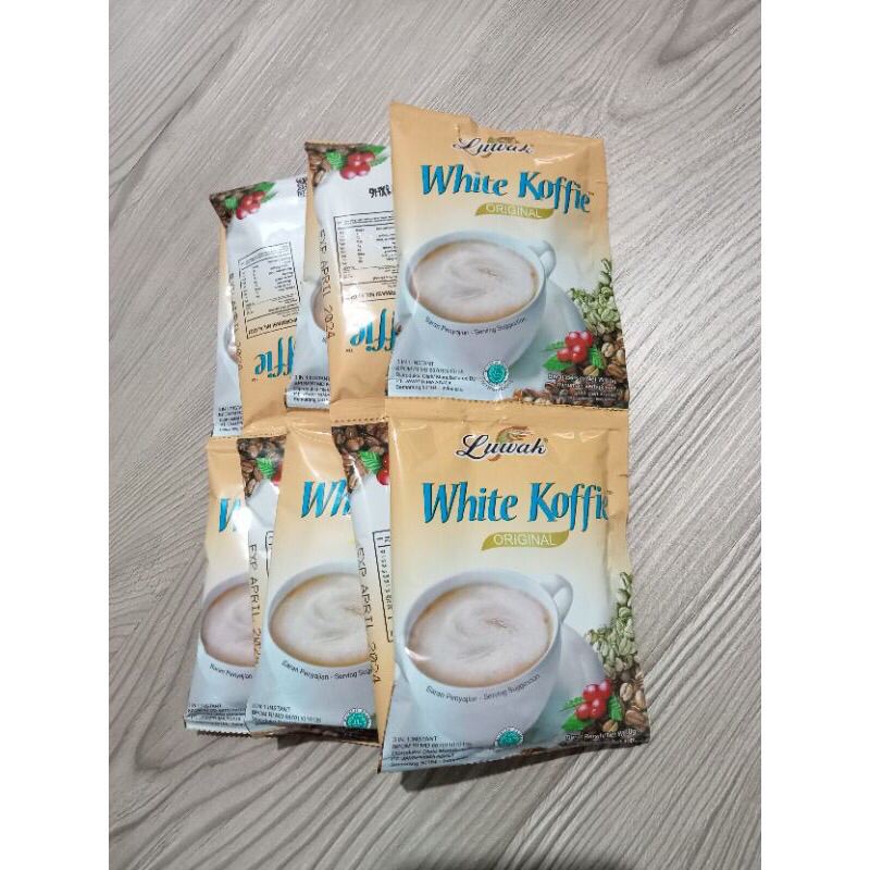 

Kopi Luwak white Coffe original 20g RENCENG ( ISI 10)