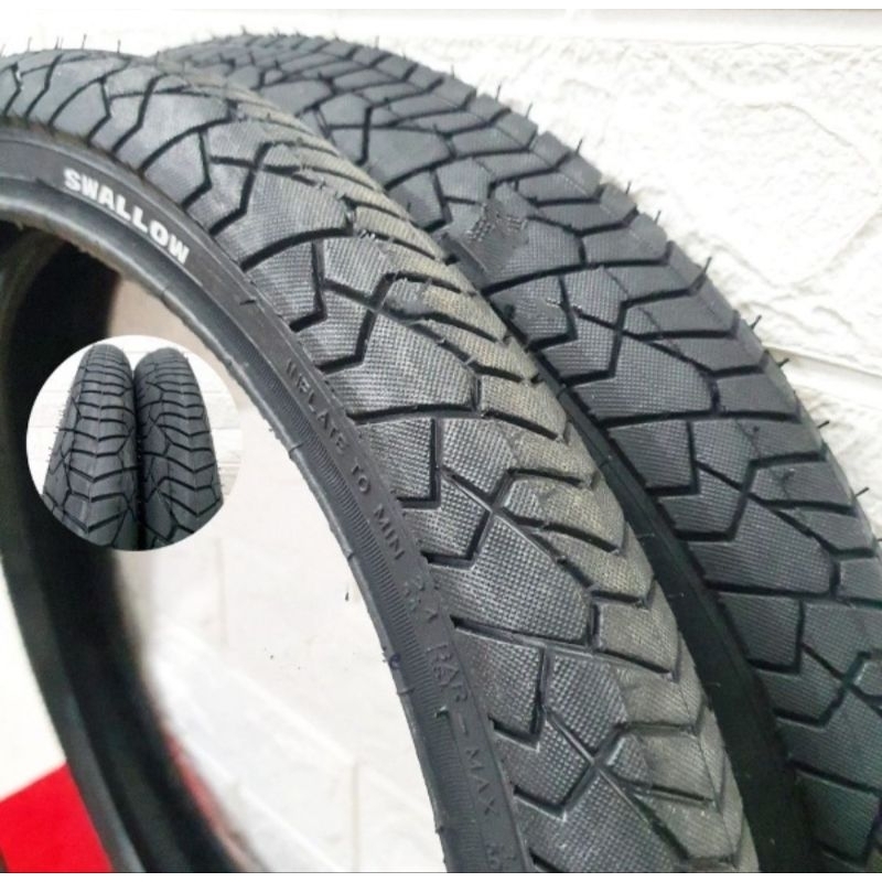 Ban Luar sepeda Ukuran 20 x 1.95 Swallow Mini Lipat BMX