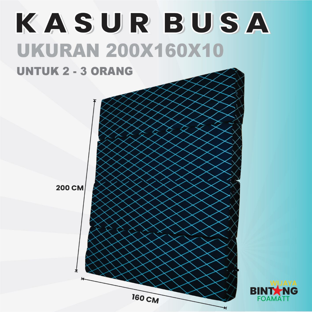 KASUR PREMIUM / KASUR BUSA LIPAT 4 200 x 160 x 10 / KASUR BUSA LIPAT MURAH / KASUR MATRAS