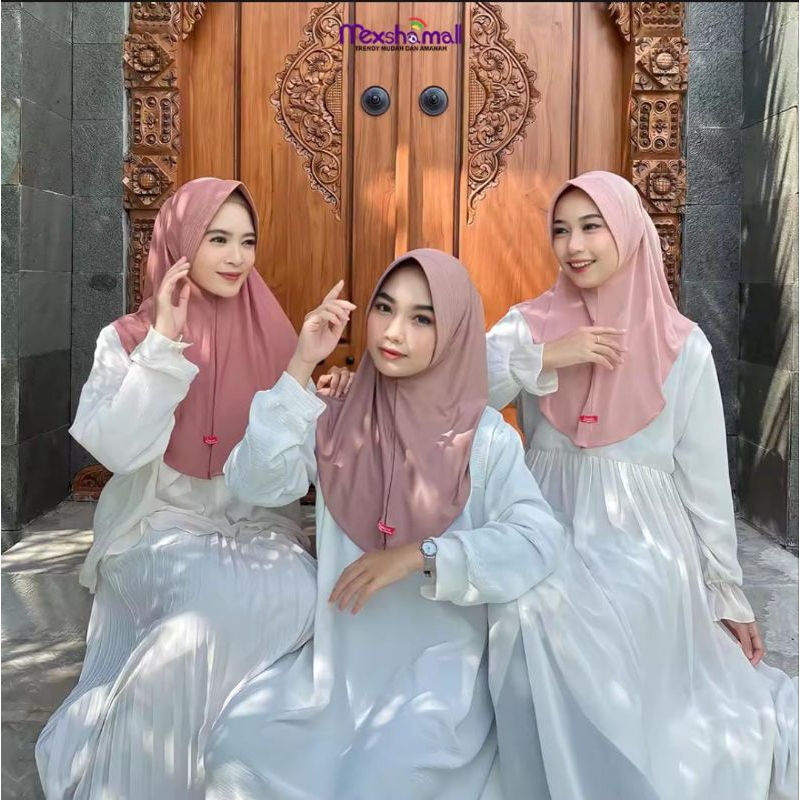 HIJAB INSTAN SPORT JERSEY TERBARU UKURAN M