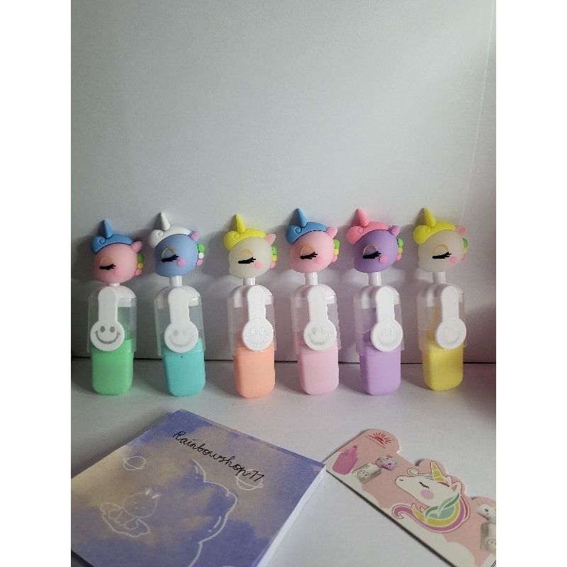 

Stabilo / highlighter kepala unicorn.