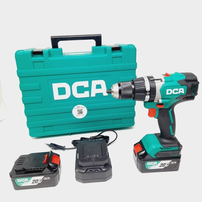 Mesin Bor Cordless Brushless Impact Drill 13 MM 20V DCA ADJZ03-13EM