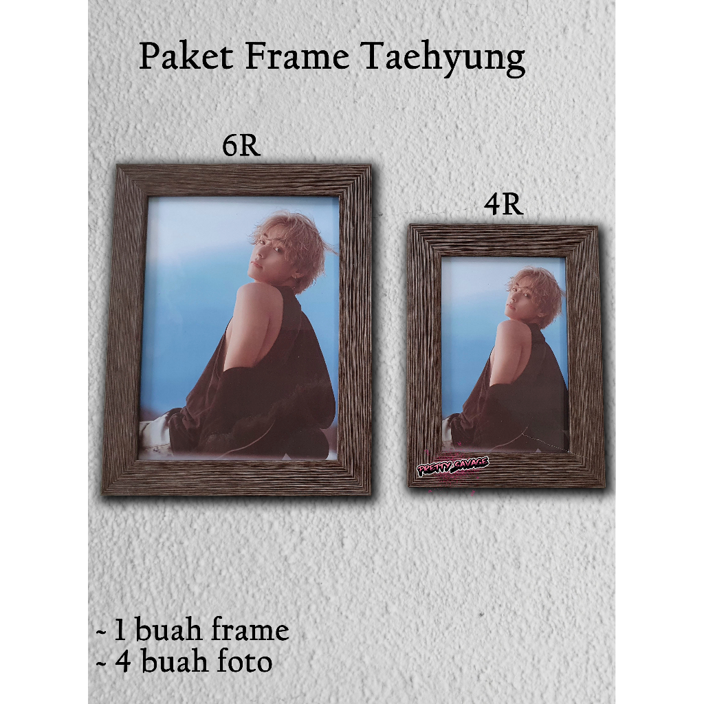 frame foto Taehyung Layover / bingkai foto / kado ulang tahun