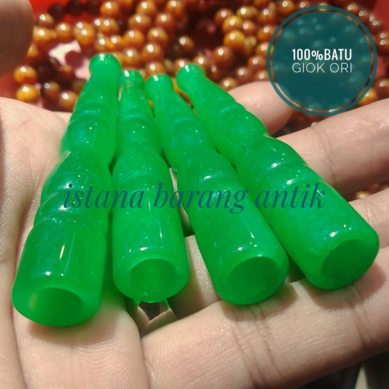 NATURAL BATU GIOK PIPA ONCE 100% ORI