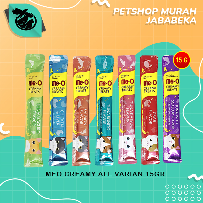 Snack treats Kucing Meo Creamy Mix All varian 15 Gram