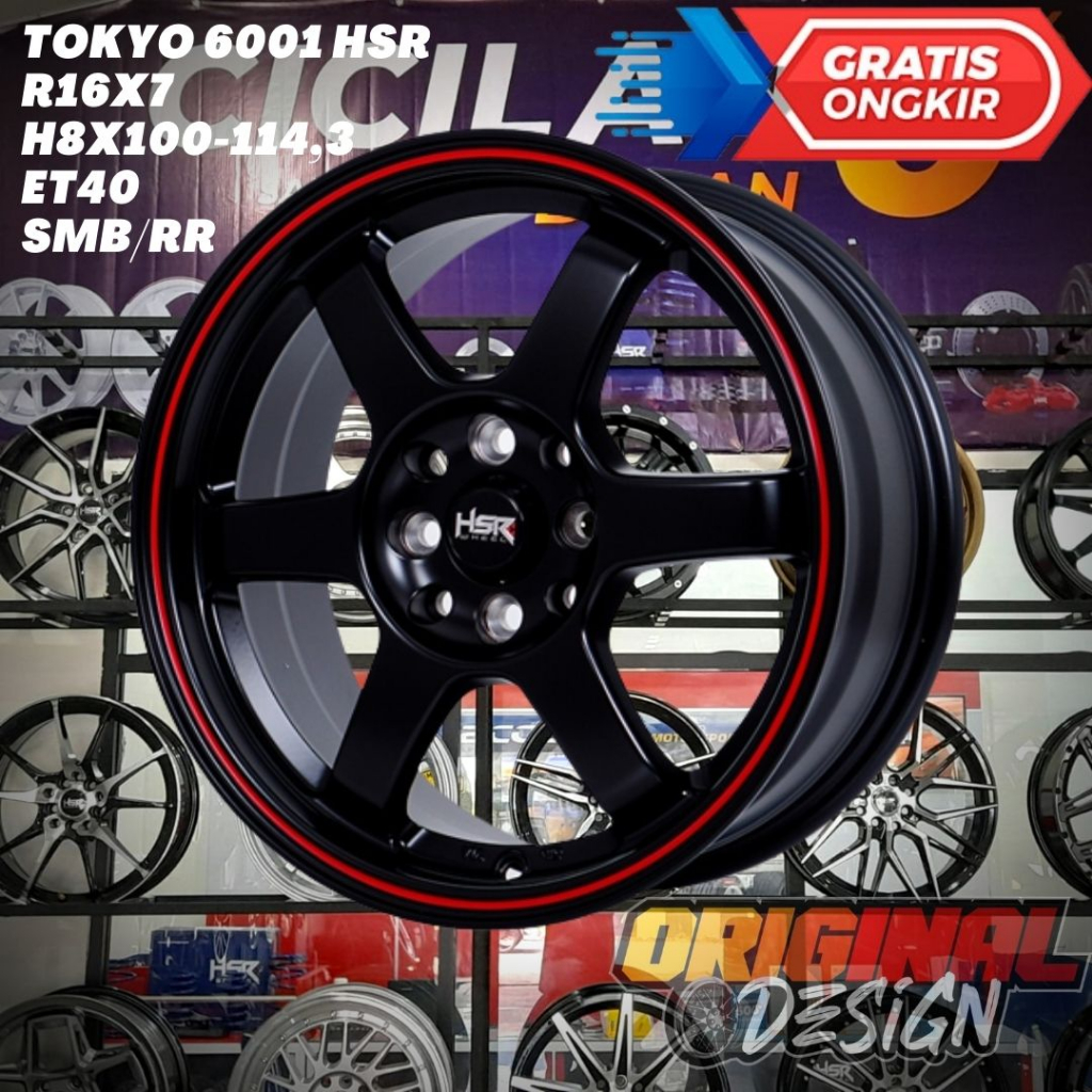 Velg Mobil Ring 16 TE37 HSR TOKYO R16 JAZZ , YARIS , AVANZA , LIVINA