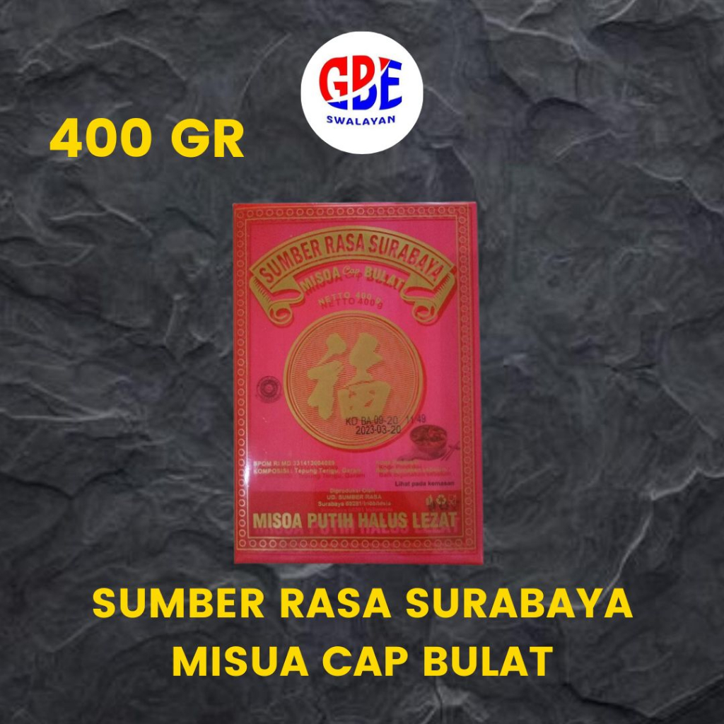 

SUMBER RASA SURABAYA MISUA CAP BULAT 400 GR