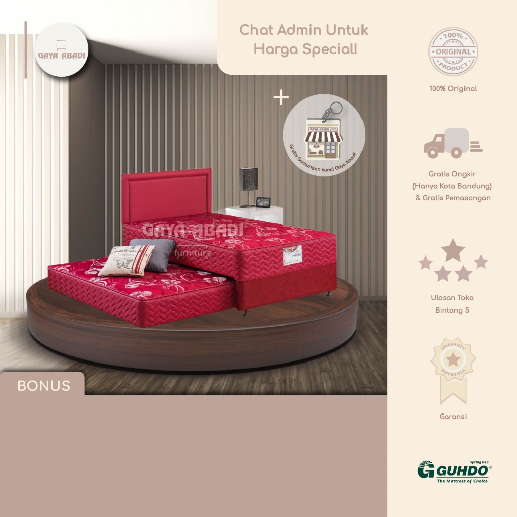 Springbed Guhdo 2 in 1 New Prima / Kasur Sorong  2in1 New Prima - Guhdo Springbed