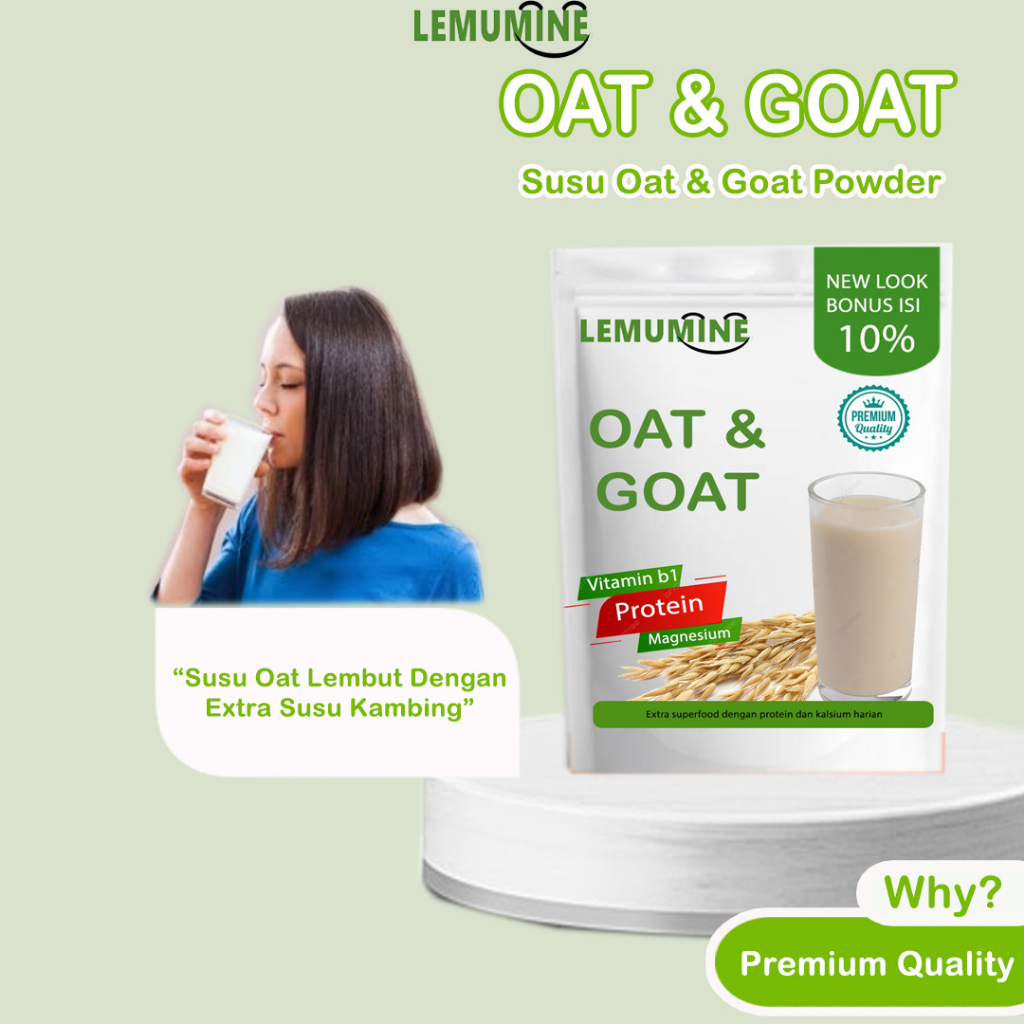 

Susu Oat Milk Etawa Susu Kambing Etawa Susu Rendah Lemak Susu Low Fat Susu Kambing Etawa Bubuk 1kg Rolled Oat Penggemuk Badan Lemumine (500g)