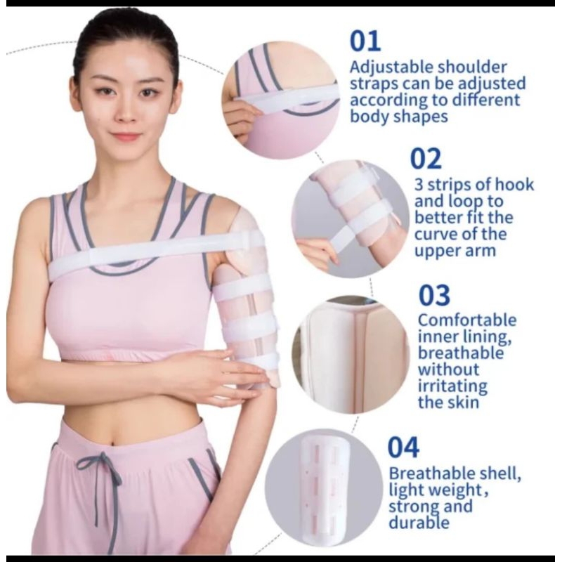 Humeral penyangga patah tulang bahu untuk rusuk  dengan tali -XL