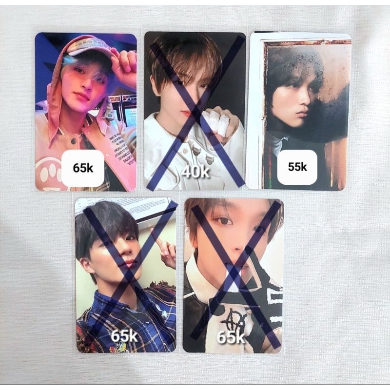 Photocard PC Mark special candy, Jisung season greeting 2023 sg23 nct dream bene smstore, Haechan po