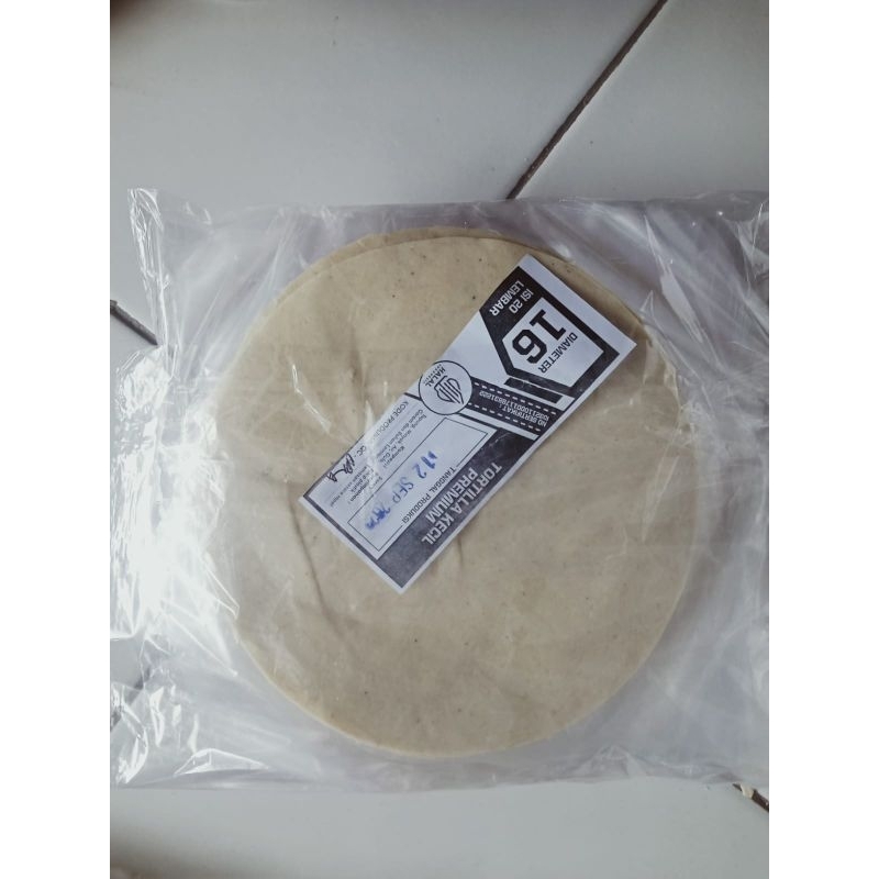 

GR tortilla kulit kebab uk 16 isi 20 lembar - kulit kebab premium