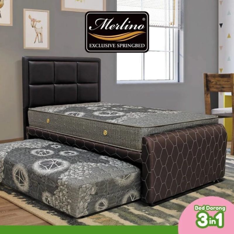 Springbed Bed Dorong Merlino 3 in 1