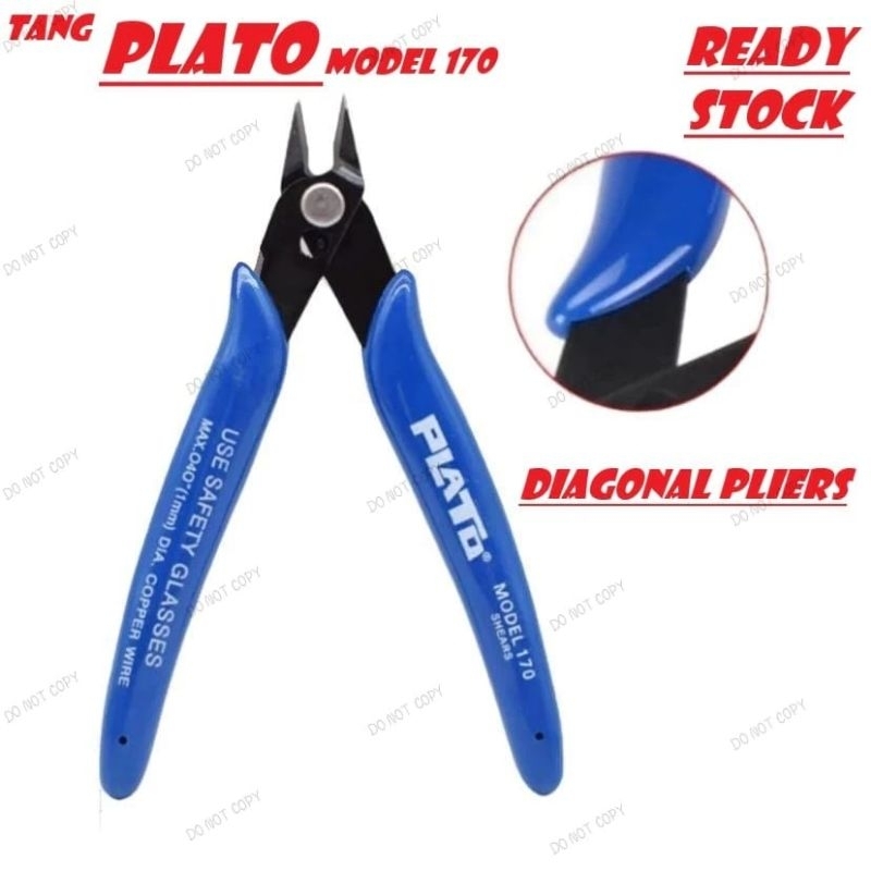 Tang Potong plato tang potong kabel listrik tang kecil biru tang pemotong lampu led elektronik