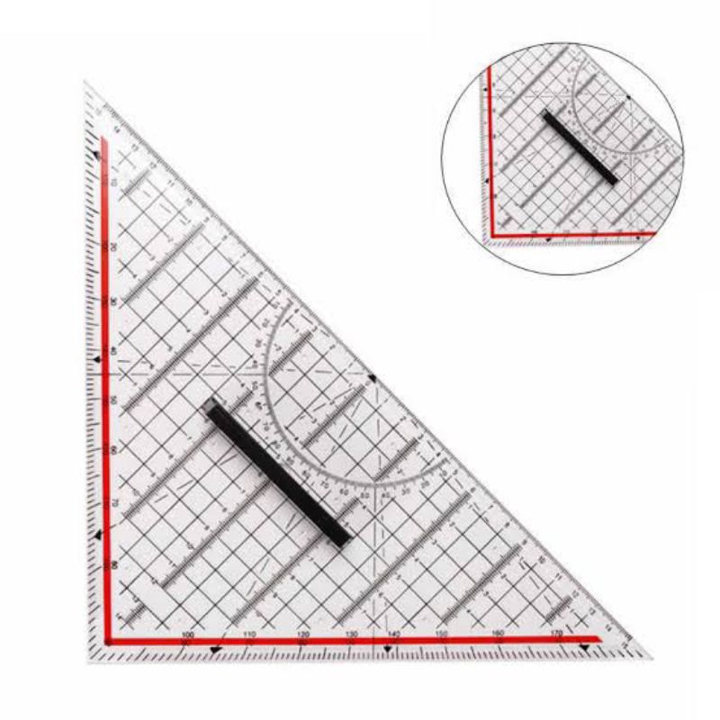 

MOR 2332.100 GEOMETRY RULER PENGGARIS MOBIUS+RUPERT M+R PRECISION TRIANGLE TECHNIC RULER MOORE PENGGARIS SEGITIGA DENGAN PEGANGAN SETARA ROTRING