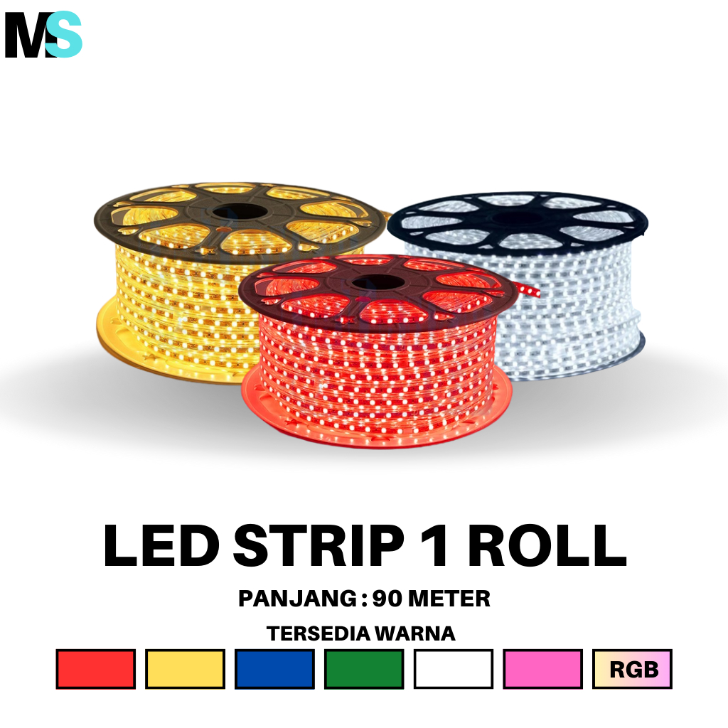 Led Strip 1 Roll / LED Tape / Ribbon Light / Lampu Selang / Flexible LED Strip / Lampu Tidur / Lampu