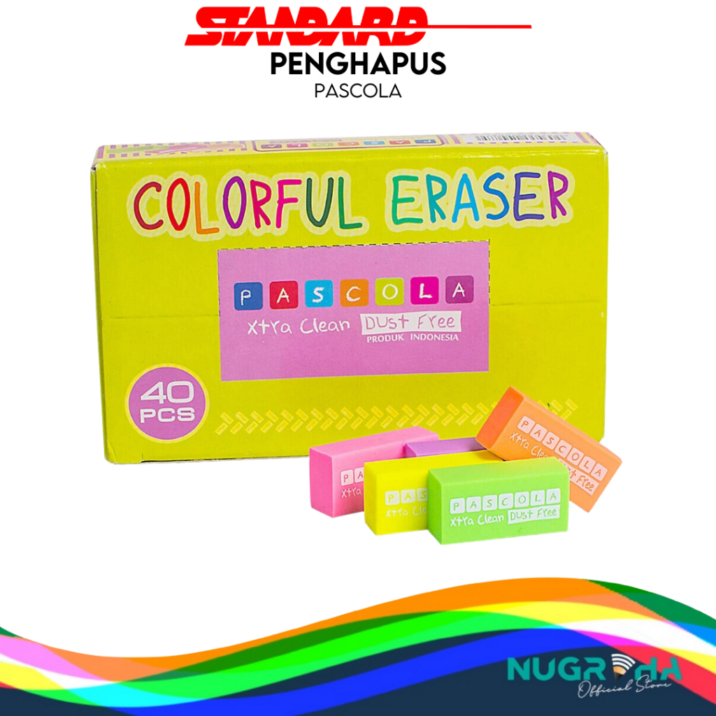 

Pascola Colorful Eraser Penghapus Pensil Lucu Warna Warni