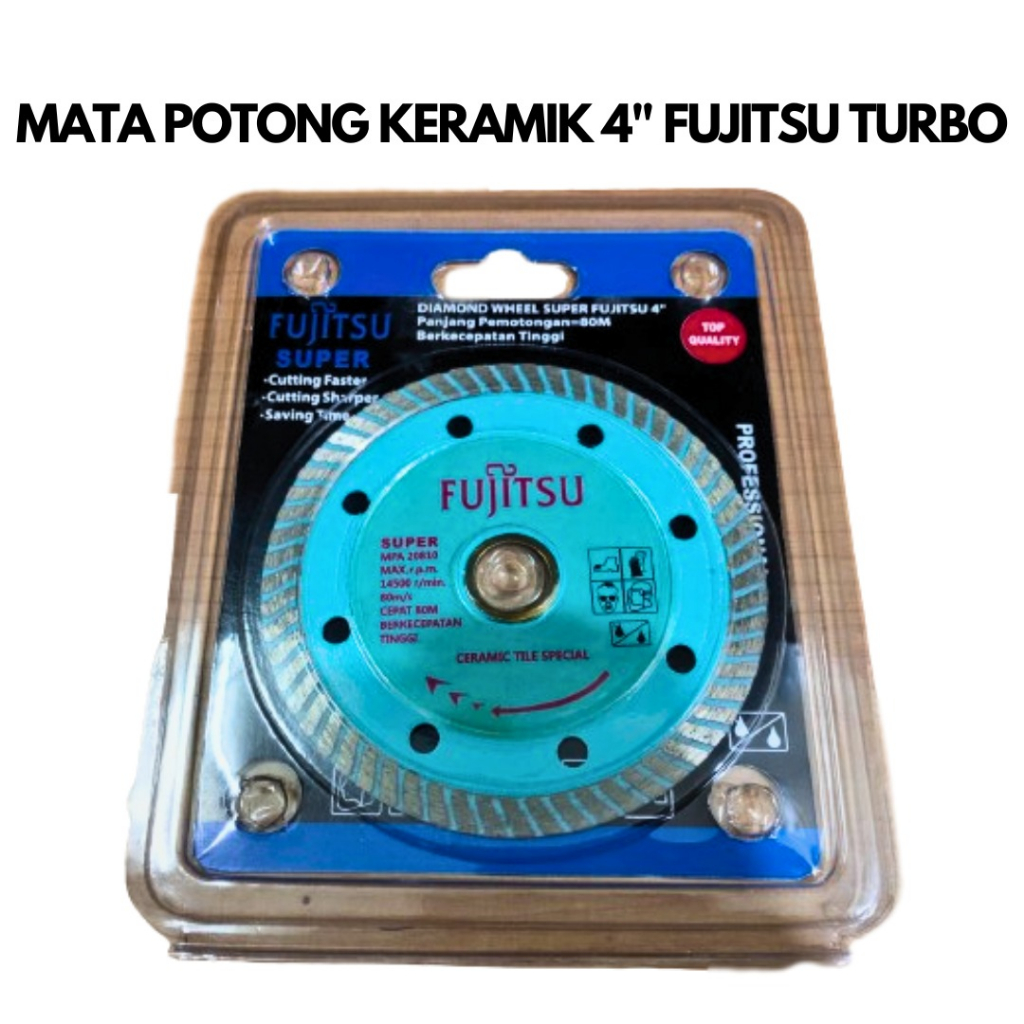 Aneka - Diamond Wheel Mata Potong Keramik SUPER FUJITSU Model Toho Turbo 4 In AN22