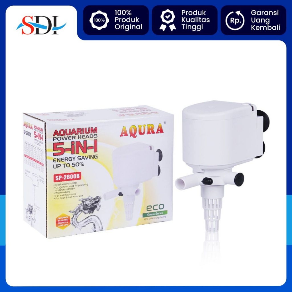 POMPA CELUP AQUARIUM AQURA ASP SP 2600B 1.6M 2200L/H