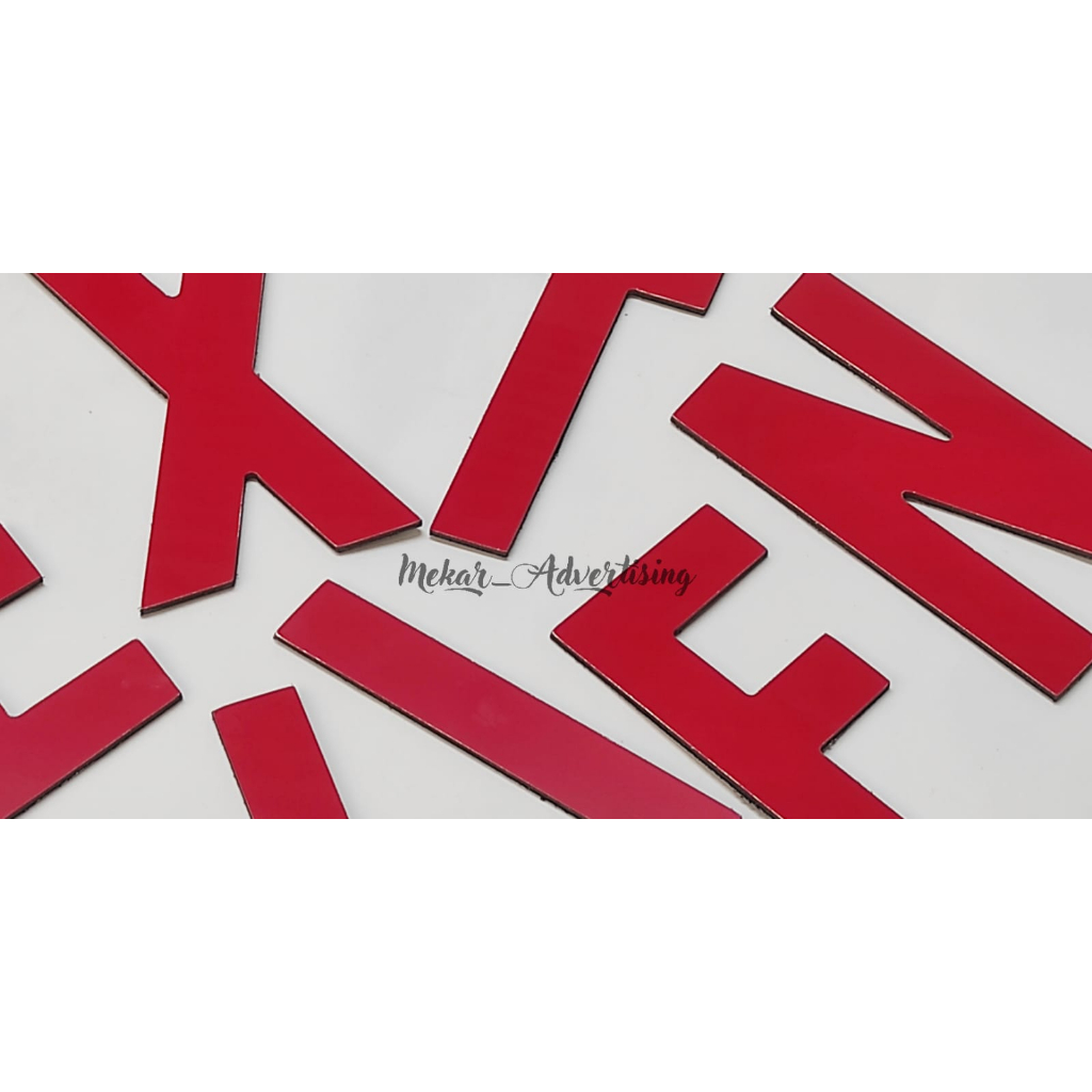 HURUF ACP | CUSTOM HURUF ACP | HURUF ABJAD ACP | HURUF ALFABET ACP | HURUF TIMBUL ACP TEBAL 3mm