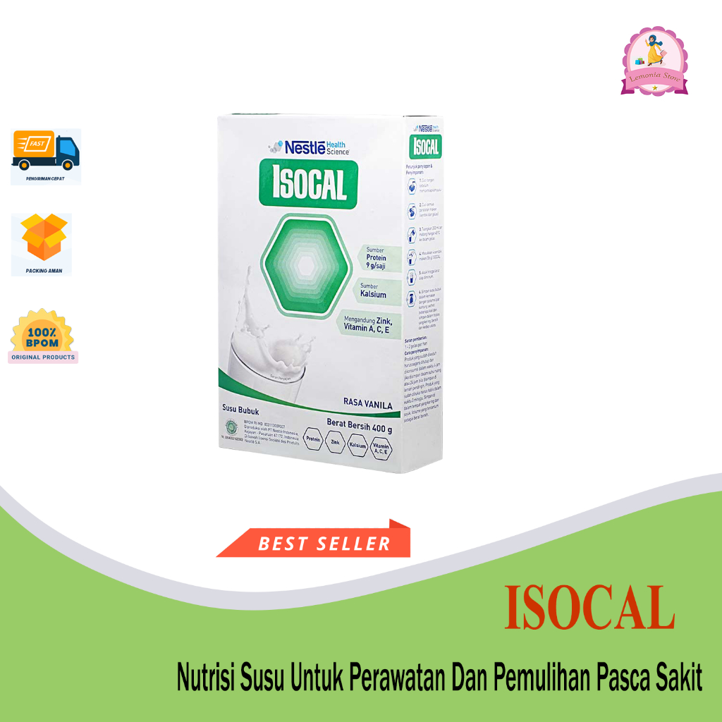 

ISOCAL 400 gr - Rasa Vanila - Susu Bubuk Sumber Protein dan Kalsium