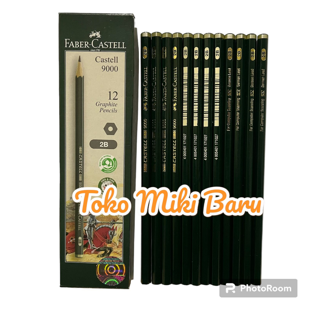 

Pensil 2B Faber Casteel 9000 12 PC (1 Lusin)