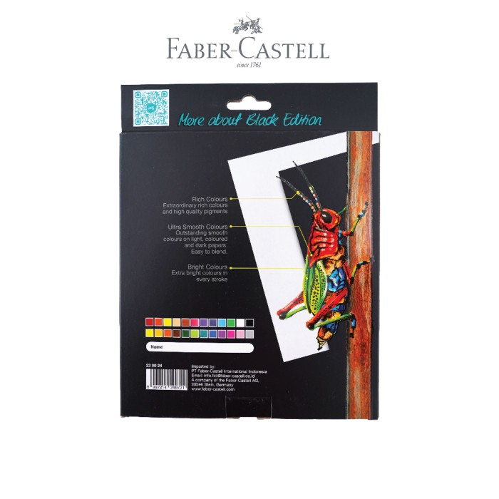 

RK Faber Oil Pastel 24 Colour Black Edition / Oil Pastel Crayon 24 Colors Krayon Warna