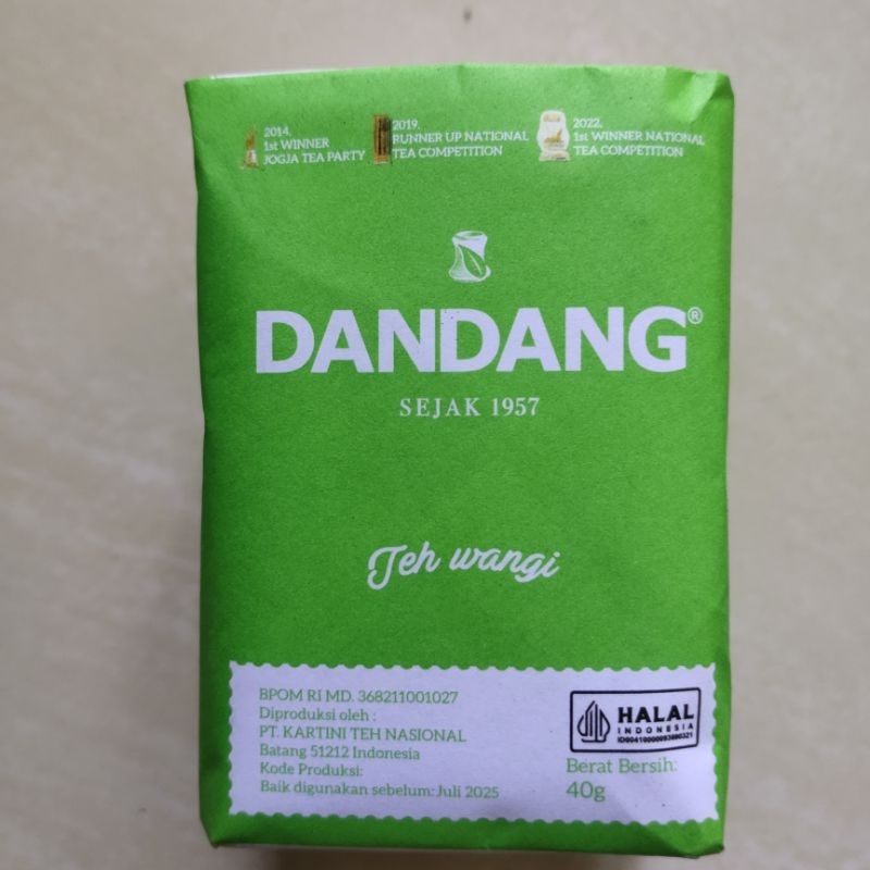 

Teh dandang hijau,Teh tubruk wangi melati,Teh seduh(per pcs)40gram