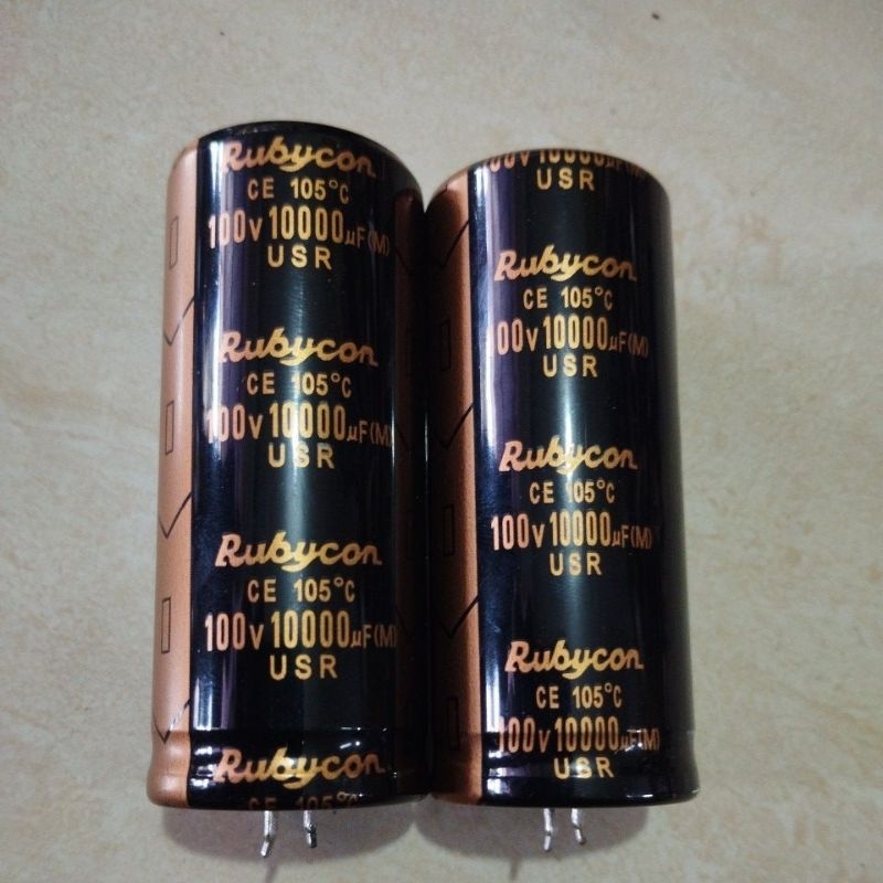 ELKO RUBYCON 10000uF 100V ELCO Tinggi 7cm x 3 cm