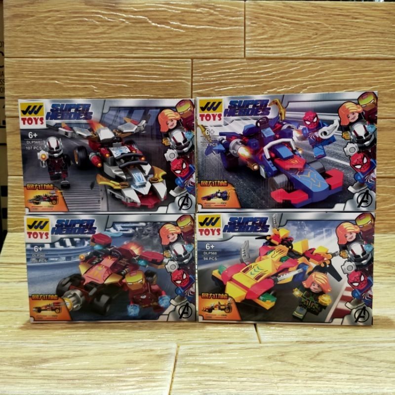Mainan minifigures brick block super heroes superhero 4in1 DLP 560 DLP560