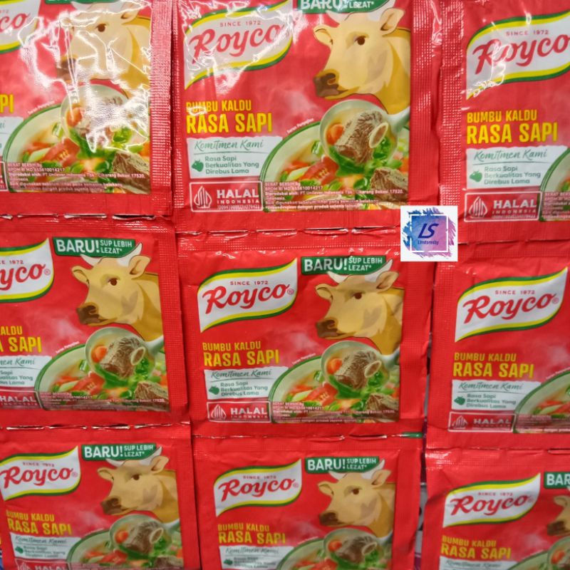

Royco bumbu kaldu renceng isi 12 sachet
