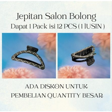 Jepitan Salon Jumbo Bolong - Jepitan Rambut Salon