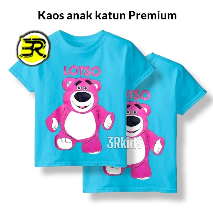 Baju Anak Perempuan Lotso Toy Story Kaos Anak Lotso 1-10 tahun
