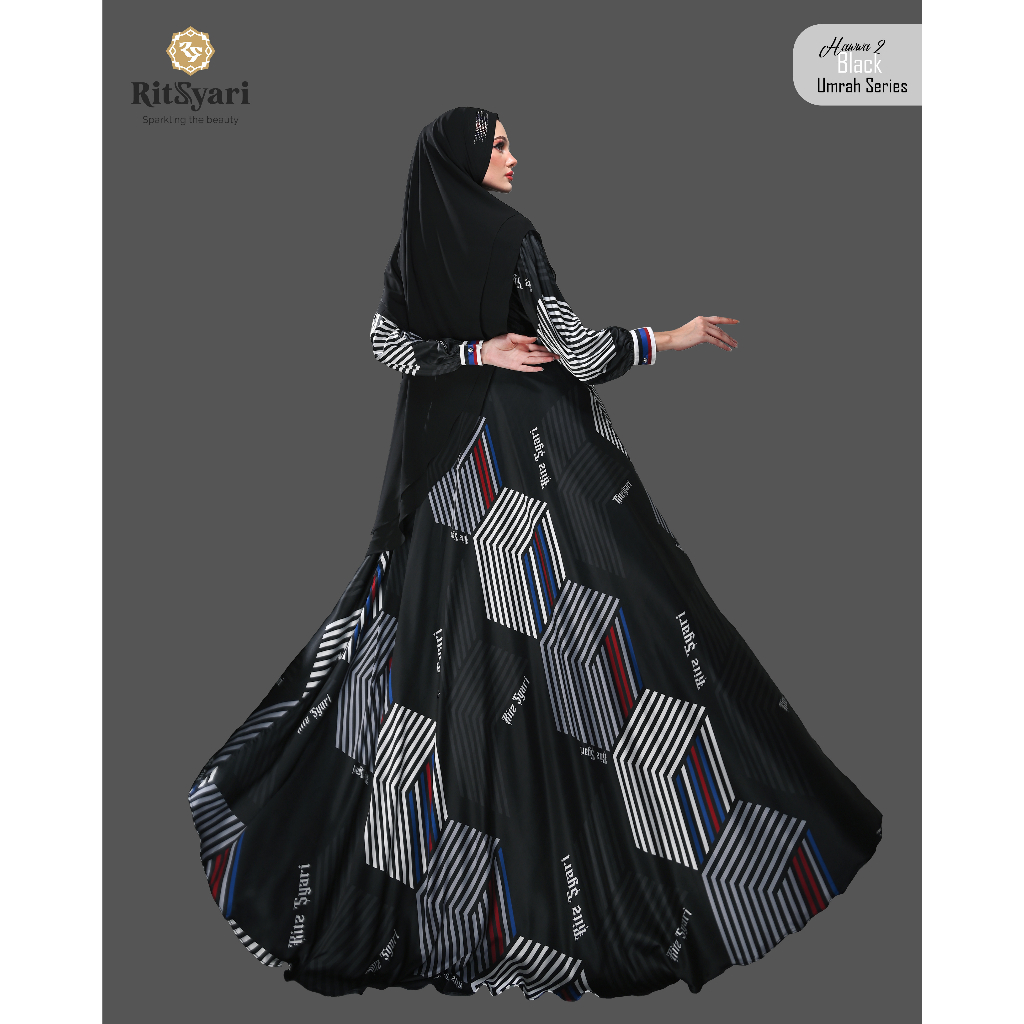 RITZ SYARI - SET DRESS HAWWA 2 PREMIUM "UMROH SERIES" PREMIUM