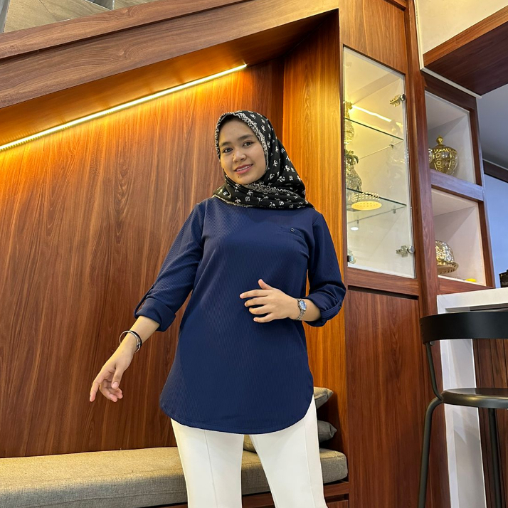 [ POLOS 3 JUMBO XXXL ] Kaos Lengan Panjang Wanita // kaos Cewek PHENOMENAL / FENOMENAL FULL TAG// Ka