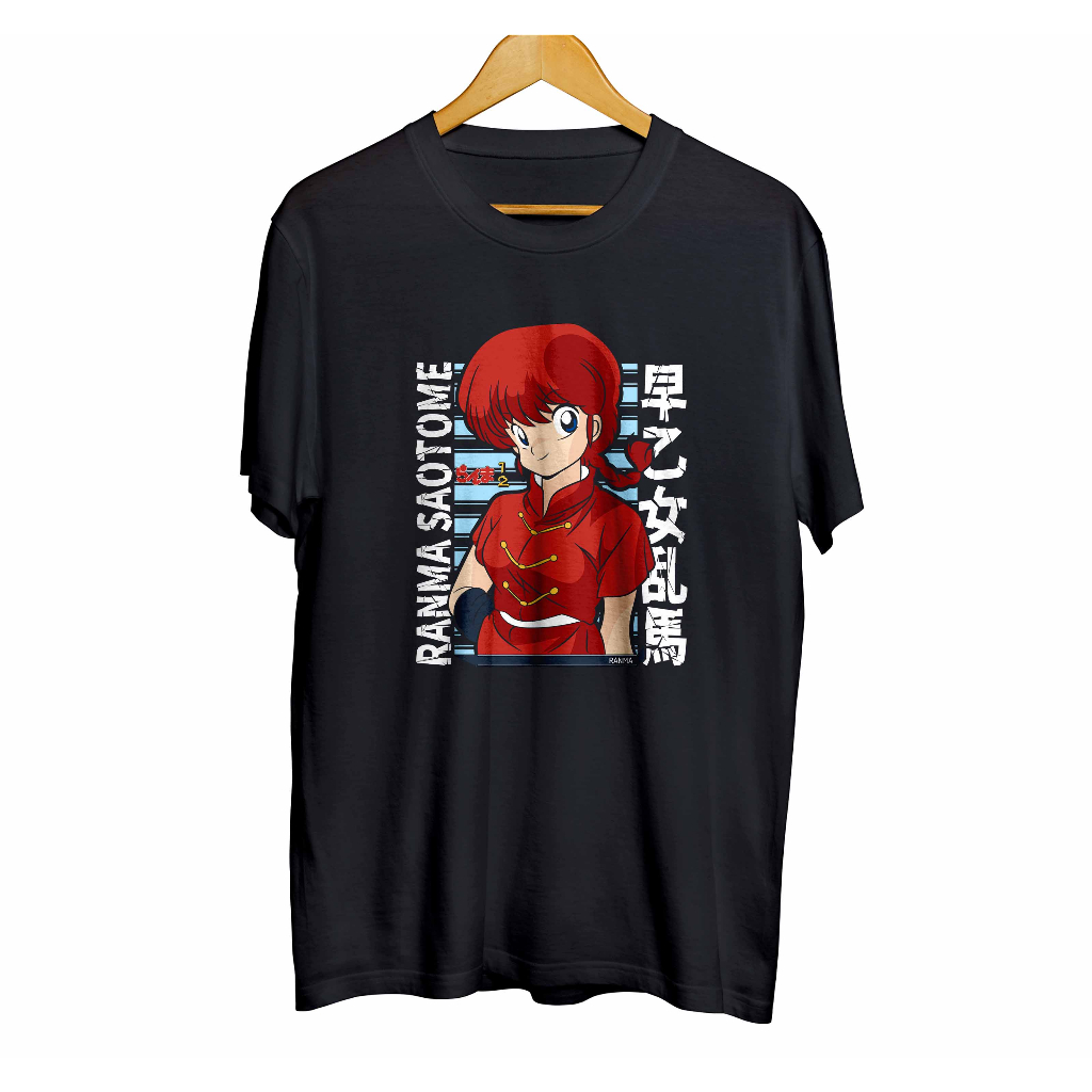 Kaos distro infinite anime RANMA SAOTOME - RANMA ONE HALF original desain material combed 30s