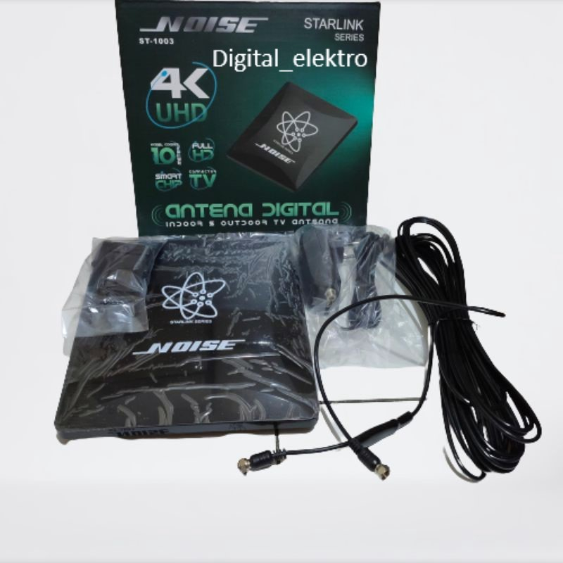Antena TV Indoor Outdoor Noise Antena tempel noise + kabel/ ANTEN TV DIGITAL WELHOME CROWN WH-ANT800