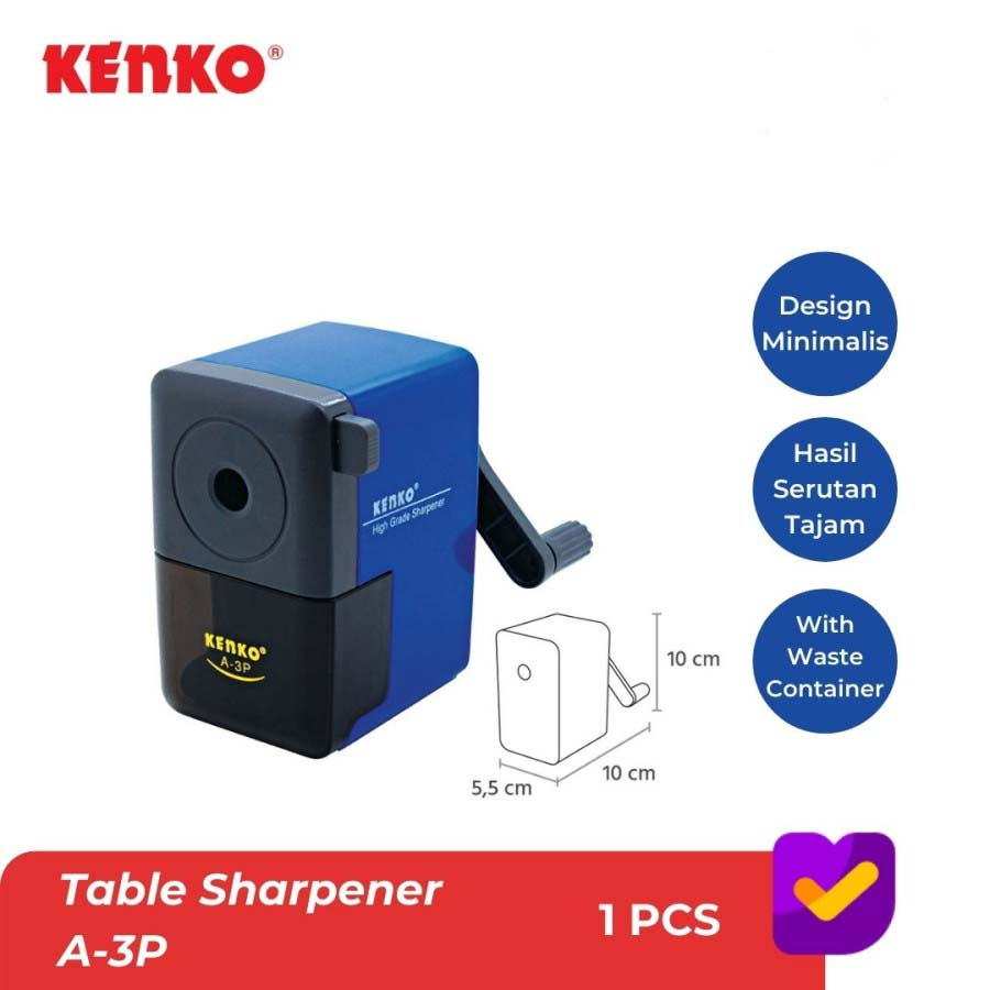 

Pencil Sharpener / Serutan Pensil / Rautan Pensil Mekanik Kenko A-3P