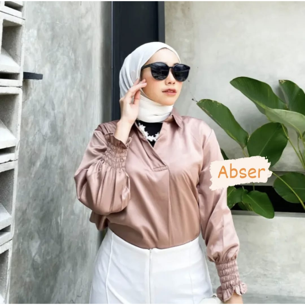 TERBARU BLOUSE SATIN / KEMEJA FORTUNE / ATASAN PREMPUAN KEKINIAN / KEMEJA KERJA / KEMEJA CASUAL / BA