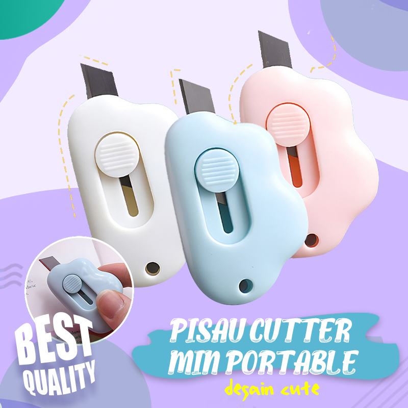 

Mini Cutter Lucu Bentuk Awan Pisau Kartun Untuk Alat Tulis Kantor Cutter Portable