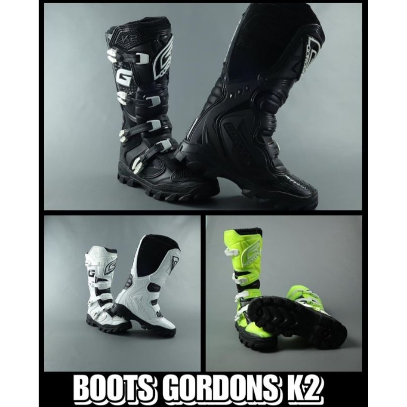 BOOTS GORDONS K2 ORIGINAL. SEPATU MOTOCROSS GORDON TRAIL ADVENTURE GRASSGRACK ENDURO TRABAS KTM YZ