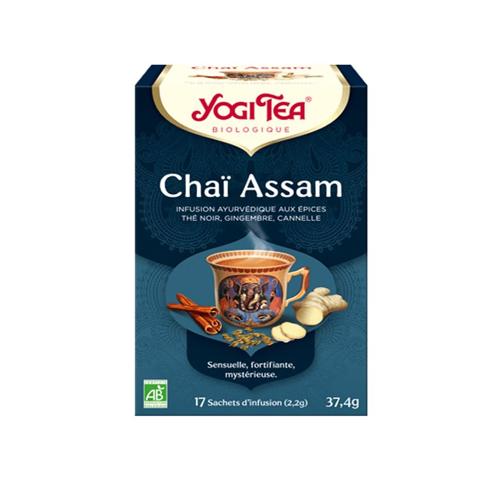 

Yogi Tea Organic Black Chai Assam Ayurvedic Blend Ginger 17 x 2.2 Gram